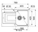Кухонна мийка Franke Urban UBG 611-78 (114.0574.940) гранітна - врізна - оборотна - колір Бежевий - (пластиковий коландер у комлекті) - Архів 114.0574.940 фото 2