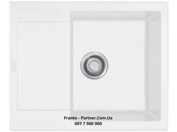 Кухонна мийка Franke Maris MRG 611-62 (114.0381.002) гранітна - врізна - оборотна - колір Білий 114.0381.002 фото