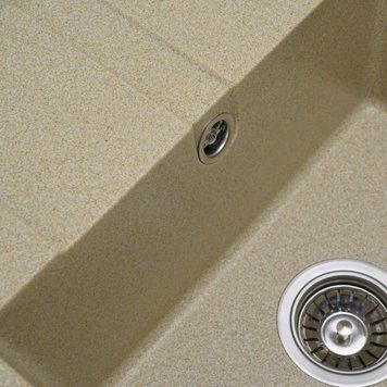 Гранітна мийка для кухні Platinum 5851 ARIA матова Беж 000033264 фото