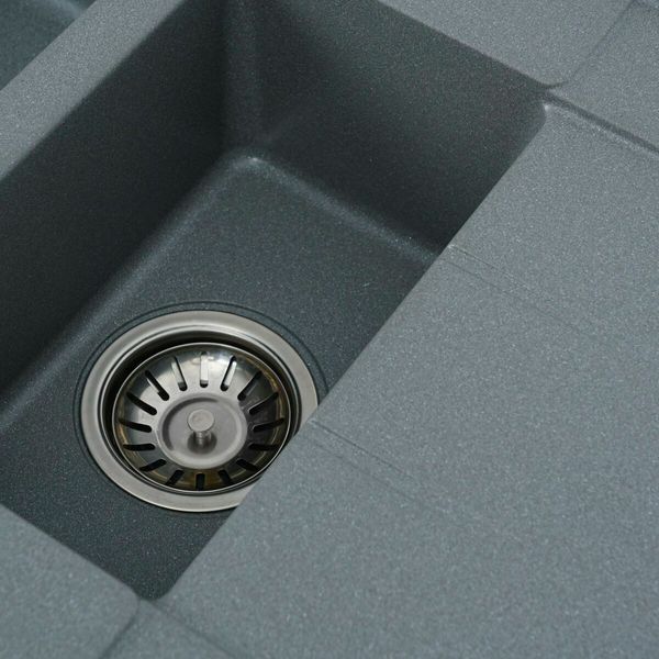 Гранітна мийка для кухні Platinum 7850W TOSKANA матова Сірий мусон 000025175 фото