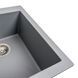 Гранітна мийка для кухні Platinum 4150 SOKIL матова (сірий металік) 000038339 фото 3
