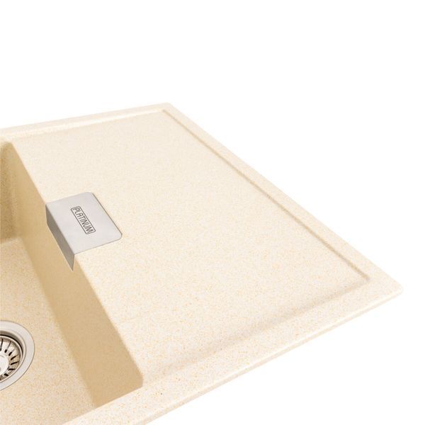 Гранітна мийка для кухні Platinum 8650 DIAMOND матова (пісок) 000039168 фото