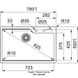 Кухонна мийка Franke Urban UBG 610-78 (114.0574.959) гранітна - врізна - колір Бежевий - (пластиковий коландер у комлекті) 114.0574.959 фото 2