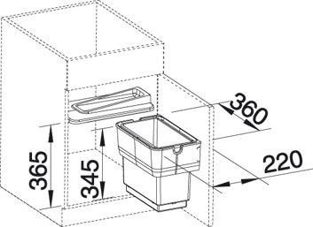 Система сортування відходів Blanco - 512881 SINGOLO-S 176_22874 фото