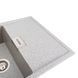 Гранітна мийка для кухні Platinum 8650 DIAMOND матова (сіра) 000039170 фото 4