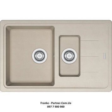 Кухонна мийка Franke Basis BFG 651-78 (114.0272.634) гранітна - врізна - оборотна - колір Сахара 114.0272.634 фото