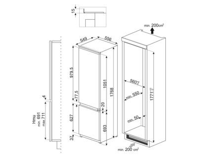 Холодильник вбудований Smeg - C8174DN2E 13_39236 фото