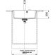 Кухонна мийка Franke Centro CNG 610-54 (114.0630.408) гранітна - врізна - оборотна - колір Мигдаль 114.0630.408 фото 3