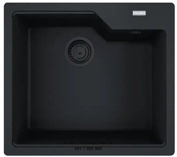 Кухонна мийка Franke Urban UBG 610-56 Black Edition (114.0699.236) гранітна - врізна - колір Чорний матовий - (пластиковий коландер у комлекті) 114.0699.236 фото