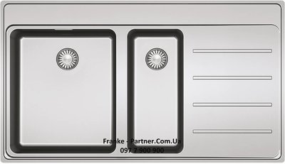 Кухонна врізна мийка з нержавіючої сталі Frames by Franke FSX 251 TPL, чаша ліворуч - Архів 127.0437.912 фото