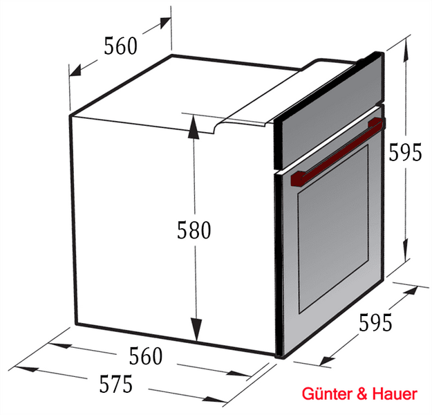 EOM 973 TL: електрична духова шафа Gunter & Hauer EOM973TL фото