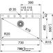 Кухонна мийка Franke Centro CNG 610-73 (114.0630.413) гранітна - врізна - оборотна - колір Бежевий - Архів 114.0630.413 фото 2