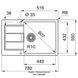 Кухонна мийка Franke Sirius 2.0 S2D 611-78 XL (143.0671.747) з тектонайта - врізна - оборотна - колір Бежевий (2 отвори) 143.0671.747 фото 2