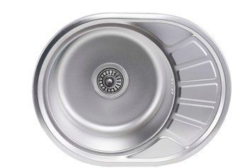 Кухонна мийка з нержавіючої сталі Platinum САТИН 5745 (0,8/180 мм) 000000348 фото