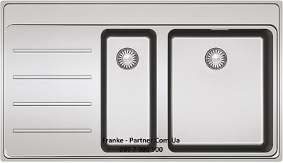 Кухонна врізна мийка з нержавіючої сталі Frames by Franke FSX 251 TPL, чаша праворуч - Архів 127.0437.913 фото