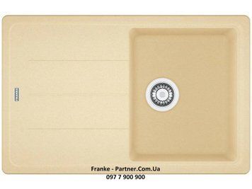 Кухонна мийка Franke Basis BFG 611-78 (114.0258.031) гранітна - врізна - оборотна - колір Сахара 114.0258.031 фото