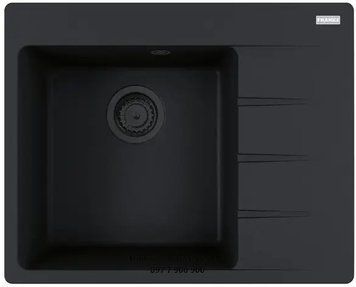Кухонна мийка Franke Centro CNG 611-62 TL Black Edition (114.0699.242) гранітна - врізна - крило праворуч - колір Чорний матовий 114.0699.242 фото