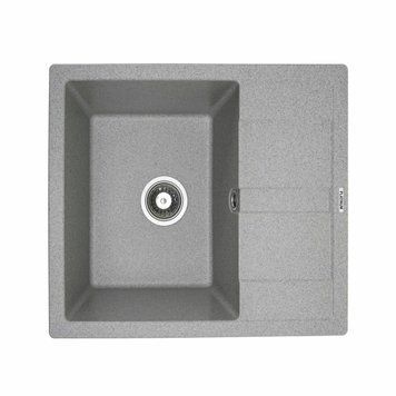 Гранітна мийка для кухні Platinum 5851 ARIA матова Сіра 000033272 фото