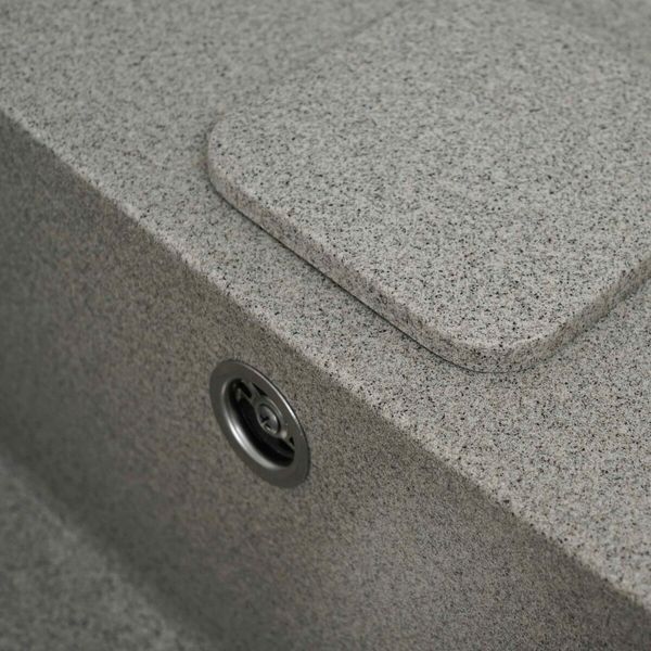 Гранітна мийка для кухні Platinum 7850 CUBE матова Сіра 000024619 фото