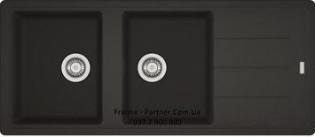 Кухонна мийка Franke Basis BFG 621 (114.0676.263) гранітна - врізна - оборотна - колір Онікс 114.0676.263 фото