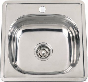 Кухонна мийка з нержавіючої сталі Platinum ДЕКОР 4848 (0,6/170 мм) 000000247 фото