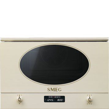 Вбудовувана мікрохвильова піч Smeg MP822PO Coloniale, кремова, 22 л, гриль Smeg MP822PO фото