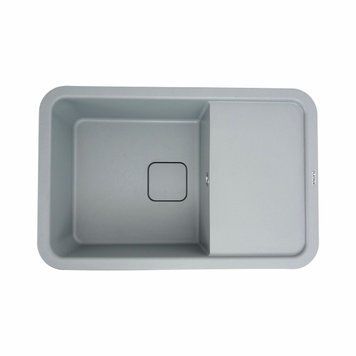 Гранітна мийка для кухні Platinum 7850 CUBE матова Сірий металік 000024620 фото