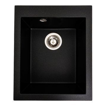 Гранітна мийка для кухні Platinum 4150 SOKIL матова Чорна GOLD 000038343 фото
