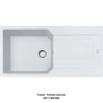 Кухонна мийка Franke Urban UBG 611-100 XL (114.0574.933) гранітна - врізна - оборотна - колір Білий - (пластиковий коландер у комлекті) Архів 114.0574.933 фото