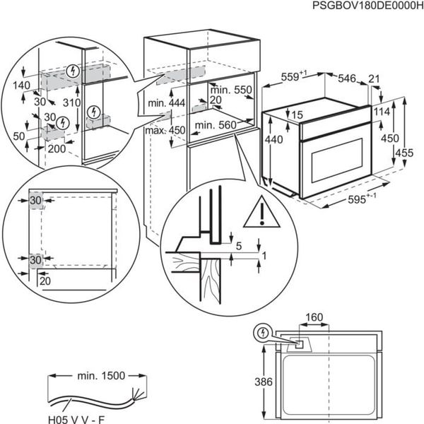 Духова шафа Electrolux - EVM8E08Z 211_41317 фото