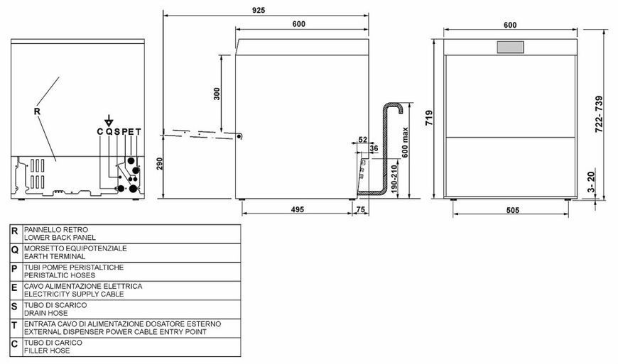 Професійні посудомийні машини Smeg SPG515L SPG515L фото