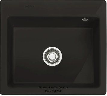 Кухонна мийка Franke Mythos MTK 610-58 (124.0380.250) керамічна - врізна - колір Чорний матовий 124.0380.250 фото
