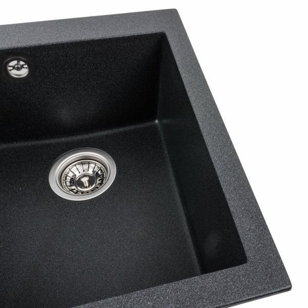 Гранітна мийка для кухні Platinum 4150 SOKIL матовий Карбон 000039260 фото