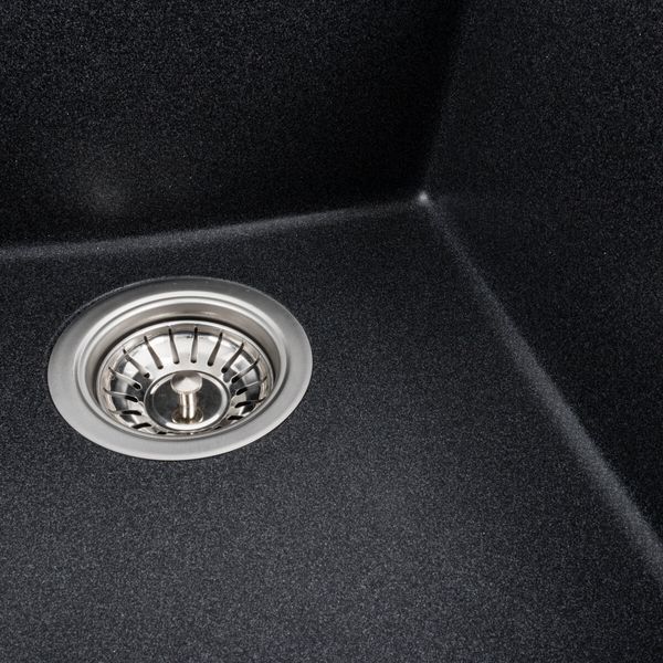 Гранітна мийка для кухні Platinum 4150 SOKIL матовий Карбон 000039260 фото