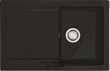 Кухонна мийка Franke Mythos MRK 611-78 (124.0381.407) керамічна - врізна - оборотна - колір Чорний матовий 124.0381.407 фото