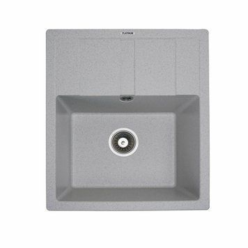 Гранітна мийка для кухні Platinum 5851 ARIA матова Топаз 000033275 фото