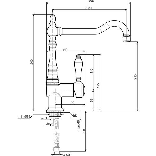 Змішувач кухонний Smeg - MIR 6 RA 2 29_36050 фото