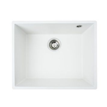 Гранітна мийка для кухні Platinum 5444 OASIS матова Білосніжна 000030764 фото