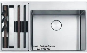 Кухонна мийка Franke BWX 220-54-27 TL WCR (127.0538.260) мала чаша ліворуч нержавіюча сталь - монтаж врізний або у рівень зі стільницею - полірована 127.0538.260 фото