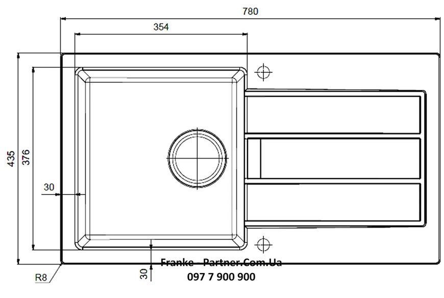 Кухонна мийка Franke Sirius S2D Slim 611-78 (143.0632.394) з тектонайта - врізна - оборотна - колір Маскарпоне (2 отвори) - Архів 143.0632.394 фото