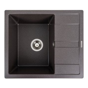 Гранітна мийка для кухні Platinum 5851 ARIA матовий Гренадін 000039621 фото