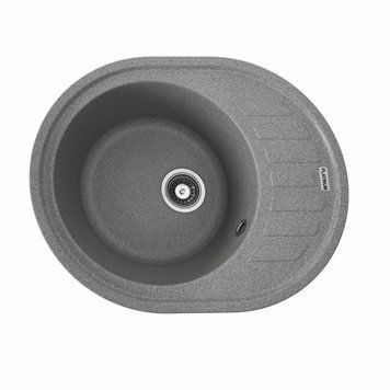 Гранітна мийка для кухні Platinum 6250 SOUL матова Сіра 000025093 фото