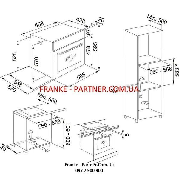 Духова шафа з функцією парового очищення Franke Maris FMA 86 H OY (116.0606.047) скло, колір мигдаль - Архів 116.0606.047 фото