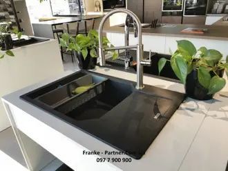Кухонна мийка Franke Urban UBG 611-78 XL (114.0701.802) гранітна - врізна - оборотна - колір Сірий камінь - (пластиковий коландер у комлекті) 114.0701.802 фото