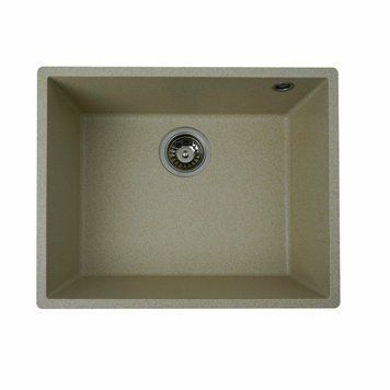 Гранітна мийка для кухні Platinum 5444 OASIS матова Пісок 000030769 фото