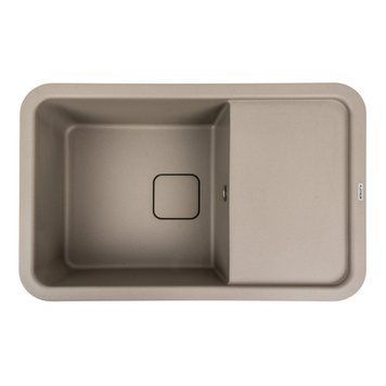 Гранітна мийка для кухні Platinum 7850 CUBE матовий Титан 000039649 фото