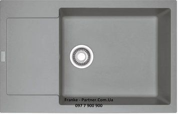 Кухонна мийка Franke Maris MRG 611-78XL (114.0576.308) гранітна - врізна - оборотна - колір Сірий камінь 114.0576.308 фото