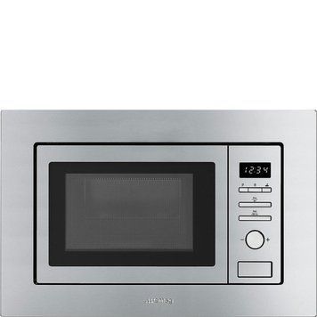 Вбудовувана мікрохвильова піч Smeg FMI020X Classica, нержавіюча сталь, 20 л, гриль Smeg FMI020X фото