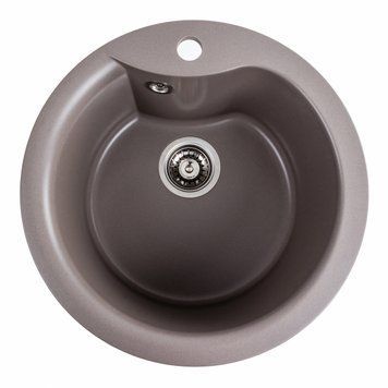 Гранітна мийка для кухні Platinum 480 TURAS матова Дюна 000040810 фото
