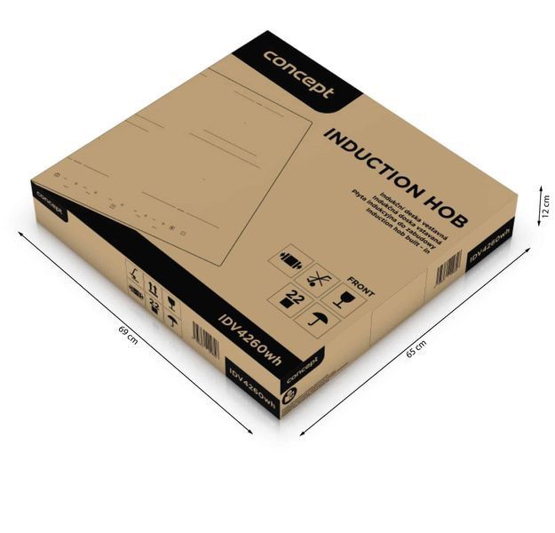 Індукційна варильна поверхня 60 cm Concept IDV4260wh WHITE idv4260wh фото